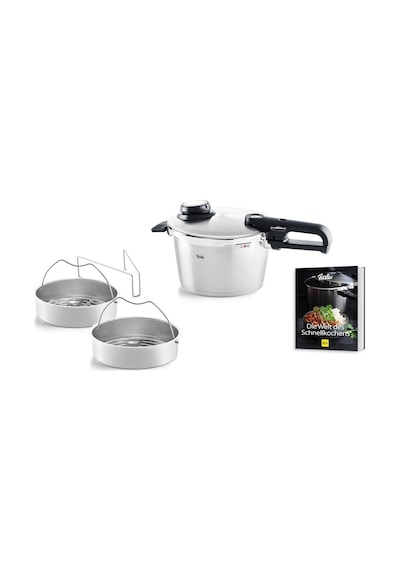 Fissler Vitavit Premium 4.5 Litre + 2 Haşlama Aparatı + Tarif Kitabı