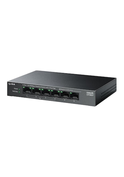 Tp-link Ls106lp 6 Port 10/100 Mbps 4 Port Poe+ 10/100 Mbps Switch Metal Kasa