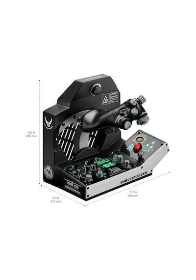 Thrustmaster Viper Tqs Mission Pack 64 Tuşlu Metal Gaz Kolu Ve Panel Seti, Dcs Uyumlu, Pc Diğer Oyun Konsolları Siyah
