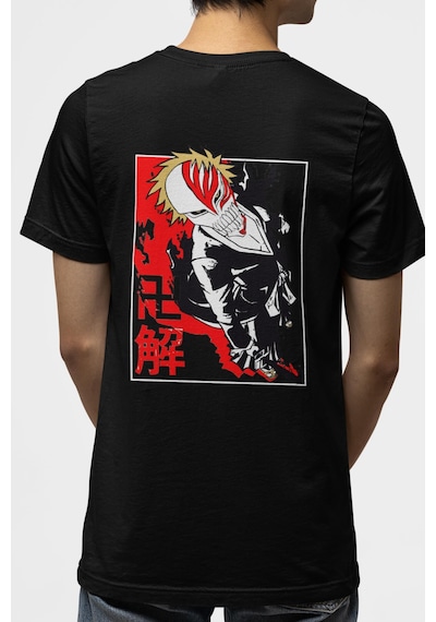 Anime Bleach Ichigo Ön - Arka Baskılı Tişört