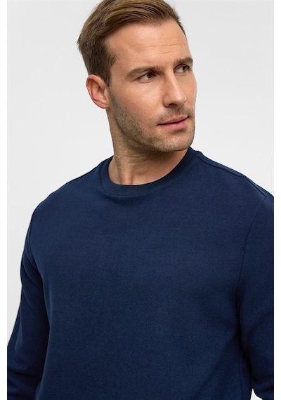 Süvari Lacivert Regular Düz Bisiklet Yaka Sweatshirt Sw2013700013-m09 Lacivert