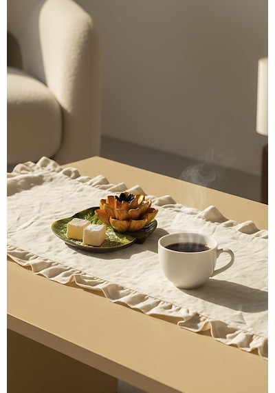 Sarı Lotus Çiçeği Dekoratif Tabak