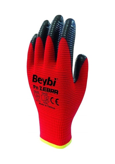 Beybi Nitril Pmk Pn5 Kırmzı Siyah 10 Beden 12Li Paket (552648102)