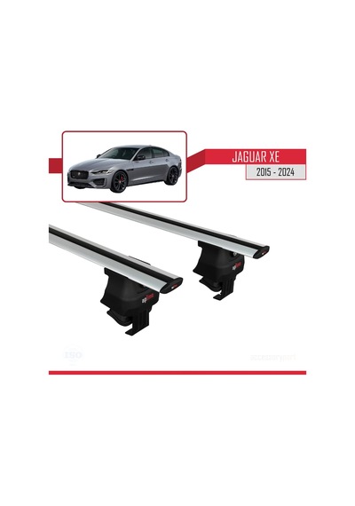 Jaguar Xe 2015 Ve Sonrası İle Uyumlu Ace-4 Ara Atkı Tavan Barı Gri