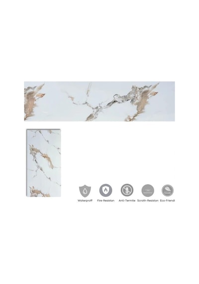 Alternatif Kaplama Uv Pvc Mermer Panel Elegant1 Adet 60x120cm Ev Ofis Otel Duvar Kaplama Paneli