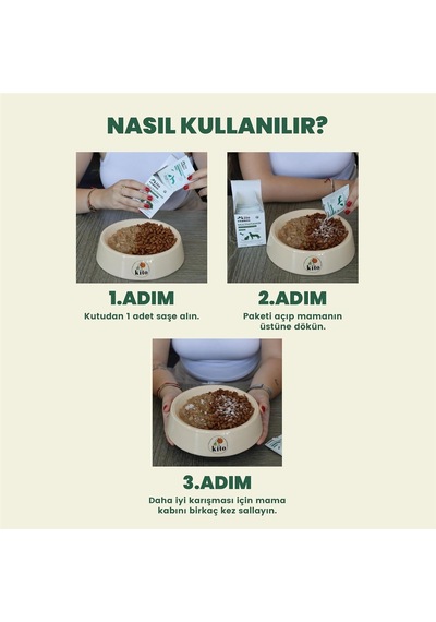 Kito Kedi Ve Köpekler İçin Multivitamin Bağışıklık Sistemi Tamamlayıcı 2g X 15 Saşe