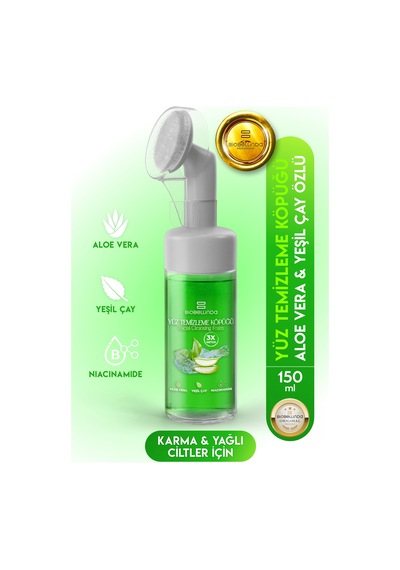 Doğal Yüz Temizleme Köpüğü Niacinamide Aloe Vera Özlü 150 Ml