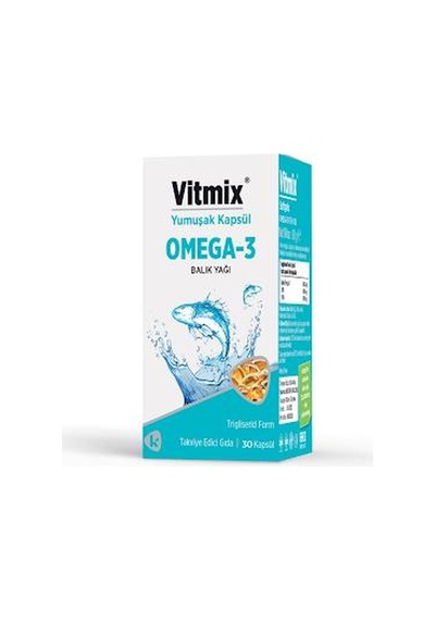 Vitmix Yumuşak Kapsül Omega-3 Balik Yaği 30 Kapsül 03.22