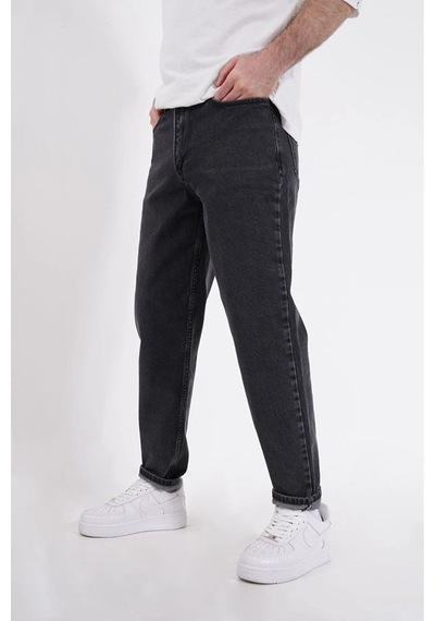 Erkek Füme Boyfriend Pantolon Füme