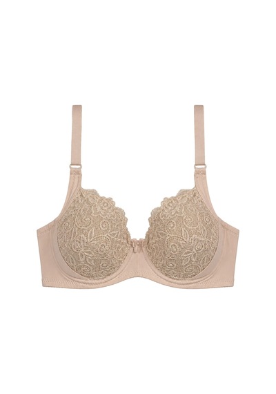 Cottonill Bra - Elora Kahverengi Büyük Beden Dantelli Balenli Minimizer Ayarlanabilir Askılı Kadın Sütyen Cottonill Bra - Elora Kahverengi Büyük Beden Dantelli Balenli Minimizer Ayarlanabilir Askılı Kadın Sütyen