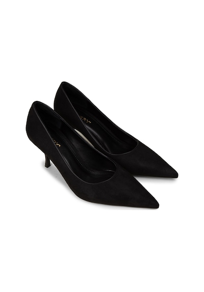 Deery Kadın Siyah Süet Sivri Burun Stiletto - V4045zsyhm01 siyah