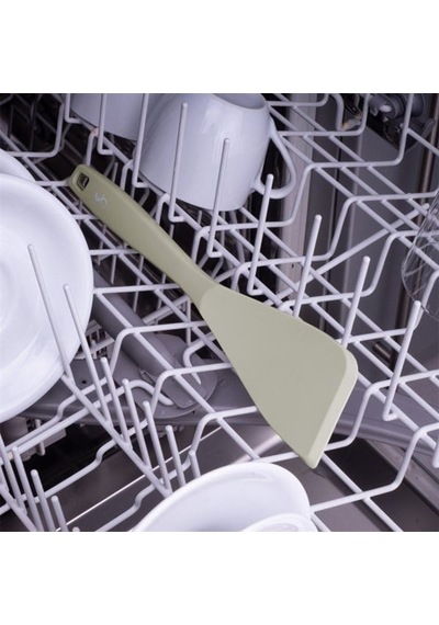 Lurch - Platin Silikon Spatula 28 Cm Açık Gri - Yanmaz, Yapışmaz, Bükülmez, Çizmez, Tat Ve Koku Bırakmaz - 240004 Renk