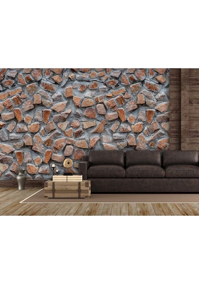 3D Boyutlu Büyük Taşlar Duvar Kağıdı (397323930)