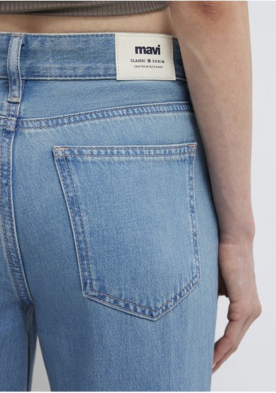 Mavi Lovely Mid Vintage Classic Denim Lacivert