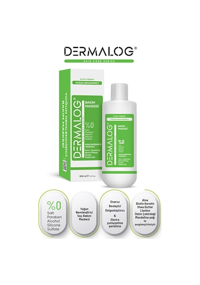 Dermalog Yoğun Nemlendirici ve Onarıcı Saç Bakım Maskesi 500 ML