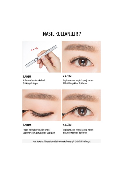 Missha Natural Fix Brush Pen Liner Black