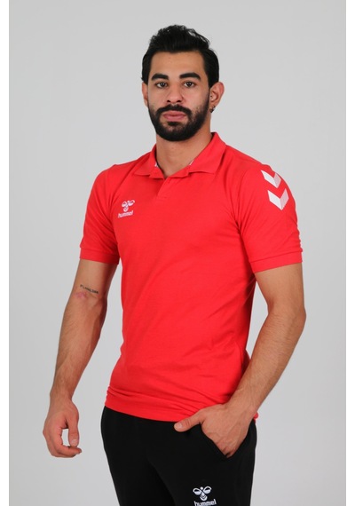 Hummel Armin Pamuklu Polo Yaka Tişört Kırmızı