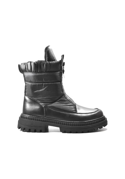 Beety 23bk40.105 Hakiki Deri Siyah Casual Kadın Bot Siyah