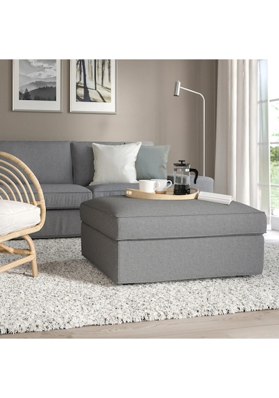 Ikea Bej Rahat Kanepe - Saklama Gözlü Puf
