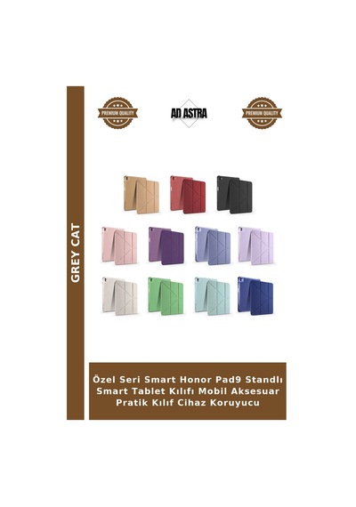 Özel Seri Smart Honor Pad9 Standlı Smart Tablet Kılıfı Mobil Aksesuar Pratik Kılıf Cihaz Koruyucu