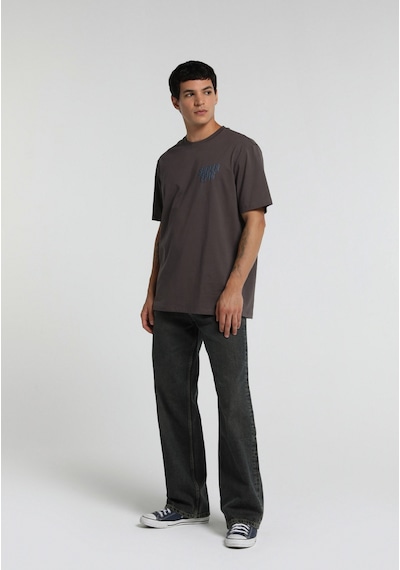 Colin's Colins Relaxed Fit Yuvarlak Yaka Düz Erkek Antrasit Kısa Kol Tişört Cl1081078 Q1.v2 Ant