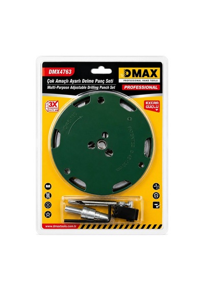 Dmax Çok Amaçlı Ayarlı Delme Panç Seti 50 - 130 Mm