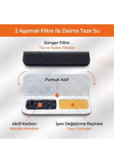 Tr Sensörlü Sessiz Su Sebili, Sensörlü Kedi Su Pınarı, Kedi Su Kabı, Otomatik Kedi Su Sebili, Akıllı Köpek Su