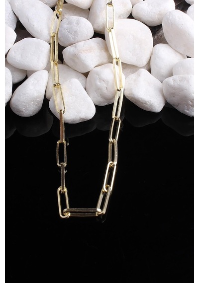 Omar Silver Unisex Ataç Model Gümüş Kolye 925 Ayar Gold Altın Kap
