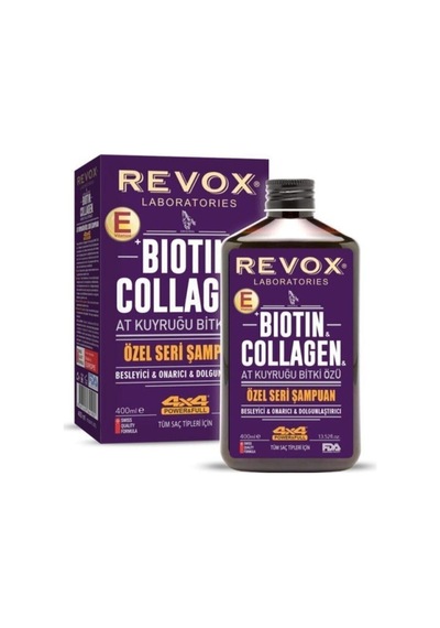 Revox Biotin & Collagen At Kuyruğu Bitki Özlü Saç Bakım Şampuanı 400 ML