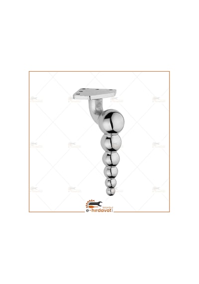 Mobilya Metal Ayak Galaxy Krom Koltuk Ayağı Komidin Tv Ünitesi Ayağı 16 Cm Robot Süpürgeye Uygun
