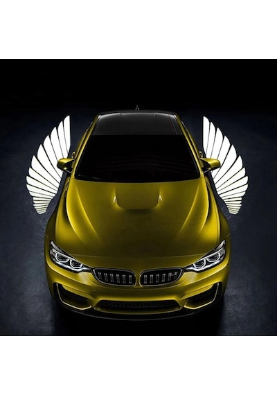 Noiser Universal Oto Araç Ayna Altı Angel Led Otomobil Gündüz Farı Araba Melek Kanat Led Beyaz