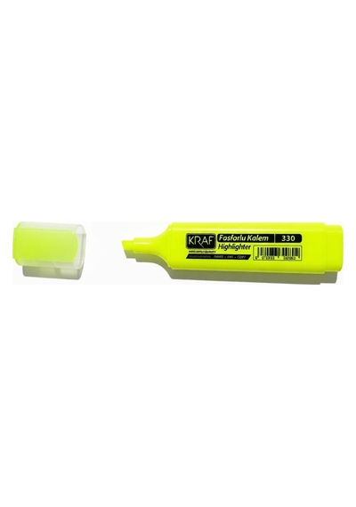 Kraf 330 Sarı Fosforlu Kalem 124-Pembe