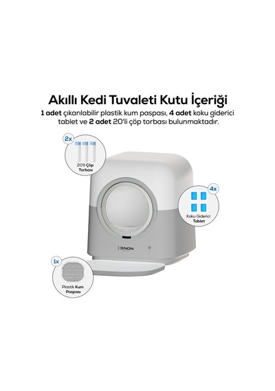Otomatik Kedi Tuvaleti 60l, 6l Atık Hazneli, Uv, Wifi, Kilo Takibi, Akıllı Kedi Tuvaleti X8621