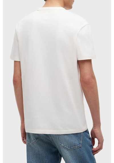 Tommy Jeans T Shirt Erkek T Shirt Dm0dm23245 Ybh Beyaz