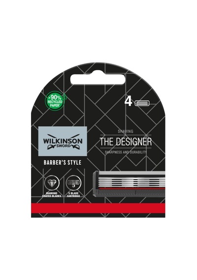 Wilkinson Sword Barber's Style The Designer Tıraş Bıçağı Kartuşu- 4 Adet