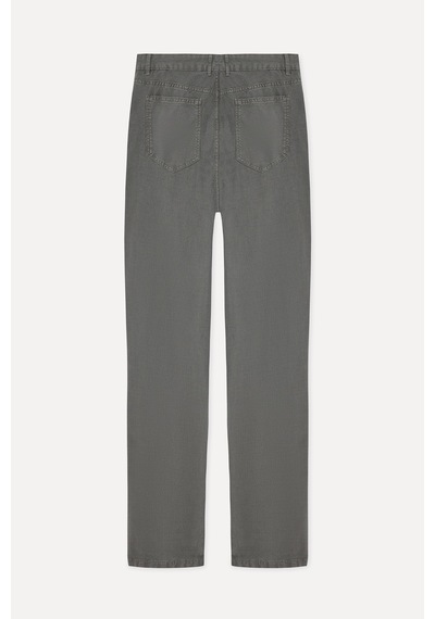 Mudo Erkek Erkek Haki Tekstürlü Slim Straight Fit Pantolon 1271204 Açık Haki