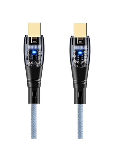 Schitec YK250M 6A 60 W Type-c To Type-c 1 M Hızlı Data Ve Şarj Kablosu