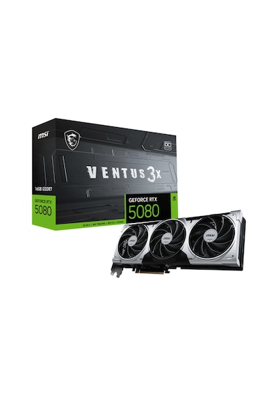 Msı Geforce Rtx 5080 16g Ventus 3x Oc Plus Gdrr7 256 B Dx12 Dlss4 Aeae1msı0170