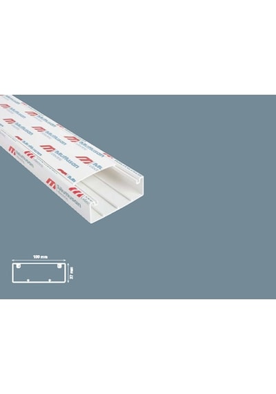 Mutlusan Kablo Kanalı 30 Metre 100X37 Mm Içten Kapaklı