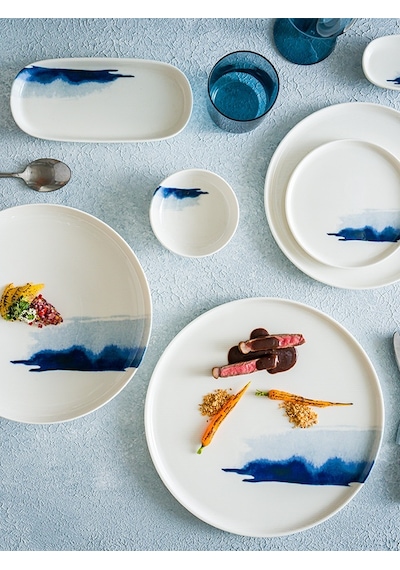 Blue Wave Vago 29cm 6 Adet Porselen Düz Tabak