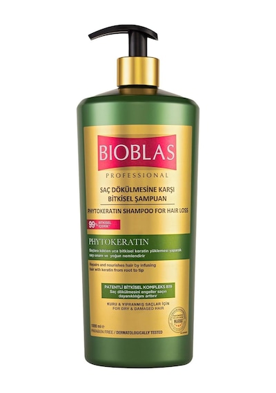 Phytokeratin Şampuan Saç Dökülmesine Karşı, Onarıcı & Güçlendirici Etki, Bitkisel Keratin İçerikli, 1000 Ml