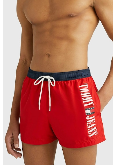 Tommy Hilfiger Classic Men's Swimming Slim Shorts Erkek Deniz Şortu Kırmızı