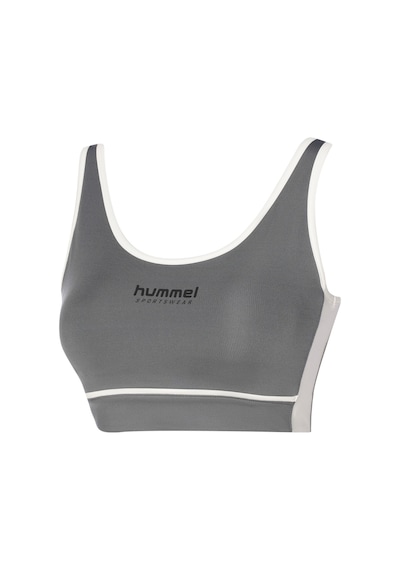 Hummel Rosita Kadın Gri Bisiklet Yaka Sporcu Sütyeni Gri