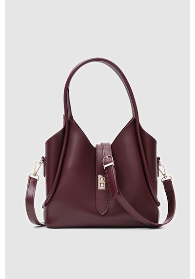 Shule Bags Cindy El Ve Çapraz Çanta Bordo Bordo