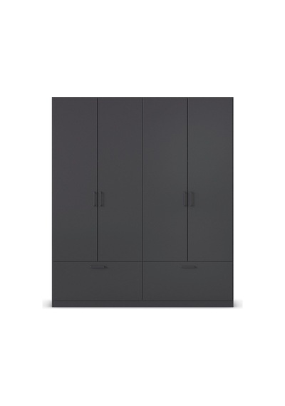 Alev Giyinme Dolabı - Çok Amaçlı Dolap - Gardırop 180 Cm-4 Kapaklı-2 Çekmeceli