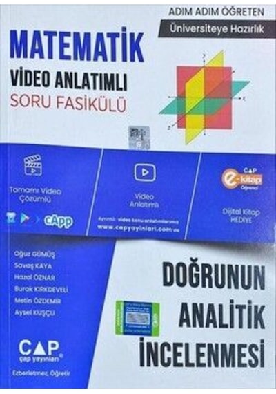 Matematik Doğrunun Analitik İncelenmesi Konu Anlatımlı Soru Bankası -  Çap Yayınları