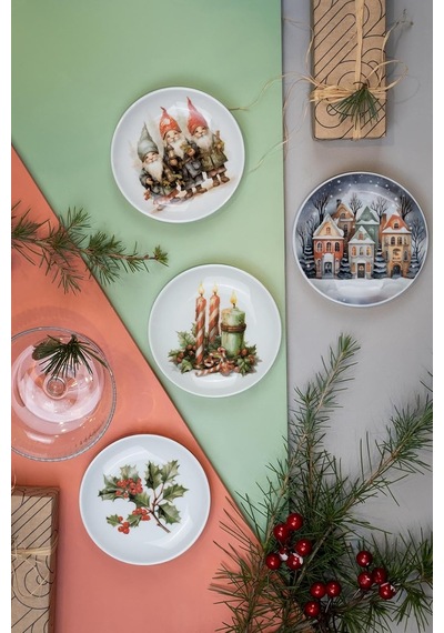 Kütahya Porselen Festive 4 Parça 15 Cm Tabak Sku: Smg8690010579331 Açık Gri