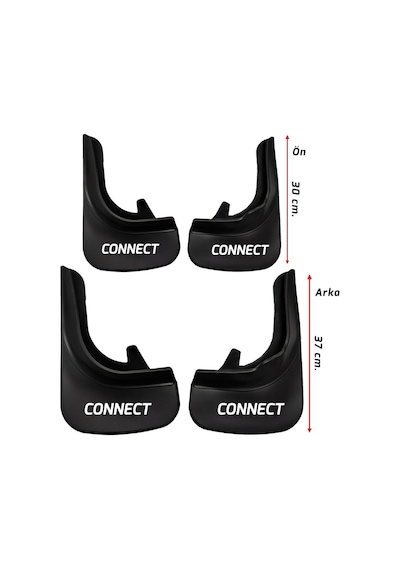 Ford Connect Paçalık Tozluk Çamurluk Ön Arka 4 Lü Set