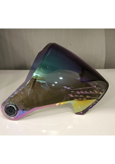 Kask Camı Mt Helmets V-37 Cosmo Yeni Nesil İridyum Mavi Vizör Çok Renkli