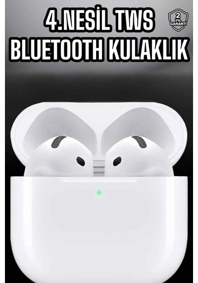 4.nesil Kaliteli Tws Android Ve İos Uyumlu Mikrofonlu Kulaklık Diğer